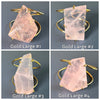 Chunky freeform faceted rose quartz statement cuff bracelet