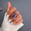 Freeform fluorite slice ring