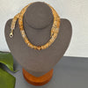 Shaded citrine heishi knotted necklace