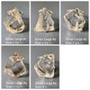 Freeform faceted crystal quartz statement ring