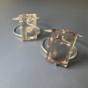 Smoky quartz faceted rectangle cuff bracelet