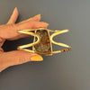 Druzy citrine cuff bracelet