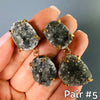 Double drop druzy amethyst dangle earrings