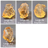 Raw citrine crystal ring