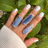 Blue kyanite ring