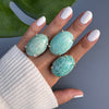 Amazonite oval cabochon ring