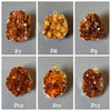 Druzy citrine cluster pendant