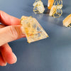 Golden healer faceted freeform chunky ring