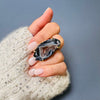 Druzy geode slice ring
