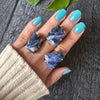 Freeform faceted sodalite ring