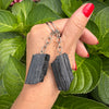 Black tourmaline keychain