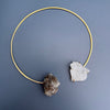 Smoky & crystal clusters choker