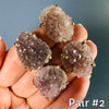 Double drop druzy amethyst dangle earrings