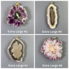 Oversized amethyst stalactite crystal necklace