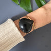 Black onyx chubby teardrop cuff bracelet