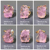 Freeform faceted purple amethyst crystal ring