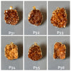 Druzy citrine cluster pendant