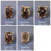 Raw smoky quartz chunky statement ring