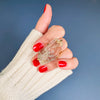 Freeform faceted chunky lodolite quartz crystal statement ring