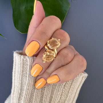 Duo citrine ring