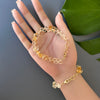 Shaded citrine onion drops bracelet