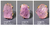 Freeform faceted purple amethyst crystal ring