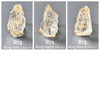 Extra large raw clear crystal quartz statement ring