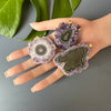 Large amethyst stalactite pendant