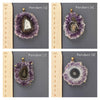 Large amethyst stalactite pendant