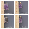 Amethyst rectangle pendant