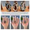 Black geode freeform slice ring