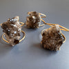 Smoky quartz cluster cuff bracelet
