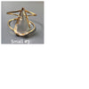 Smoky quartz faceted pear cuff bracelet