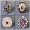 Oversized amethyst stalactite statement cuff bracelet