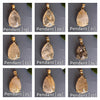 Rutilated quartz teardrop pendant