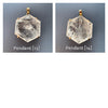Crystal hexagon pendant