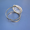 Crystal circle cuff bracelet