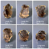 Raw smoky quartz chunky statement ring