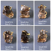 Raw smoky quartz chunky statement ring