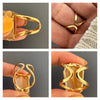 Chunky freeform faceted geode ring