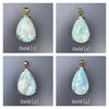 Larimar pear-shaped pendant