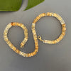 Shaded citrine heishi knotted necklace