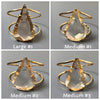 Smoky quartz faceted pear cuff bracelet