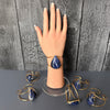 Sodalite pear cuff bracelet