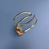 Mookaite teardrop cuff bracelet