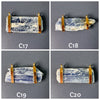 Raw blue kyanite connector necklace