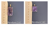 Amethyst rectangle pendant