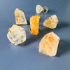 Golden healer faceted freeform chunky ring