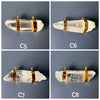 Lemurian crystal connector necklace
