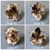 Smoky quartz cluster cuff bracelet